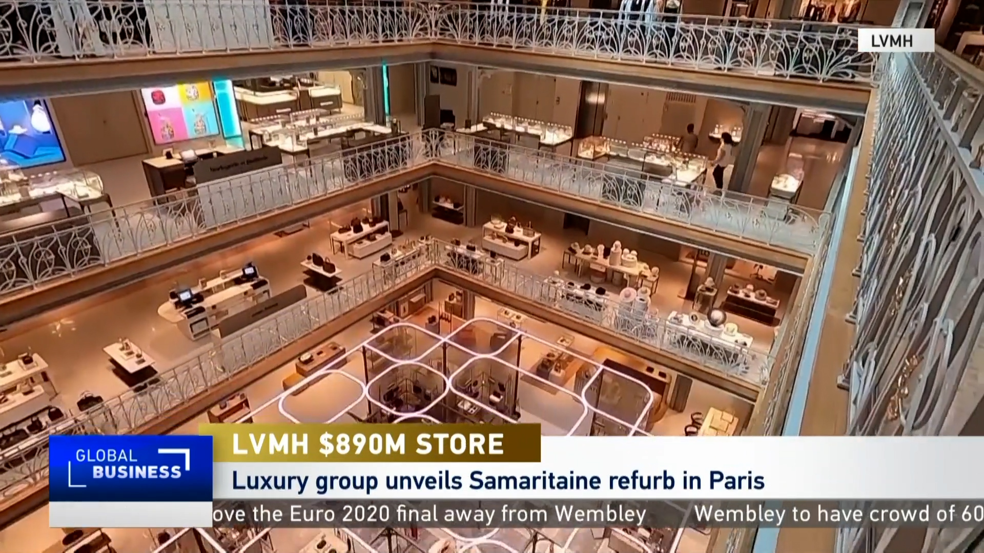 LVMH reopens iconic Paris store after 16 years closed and $890m refurb -  CGTN