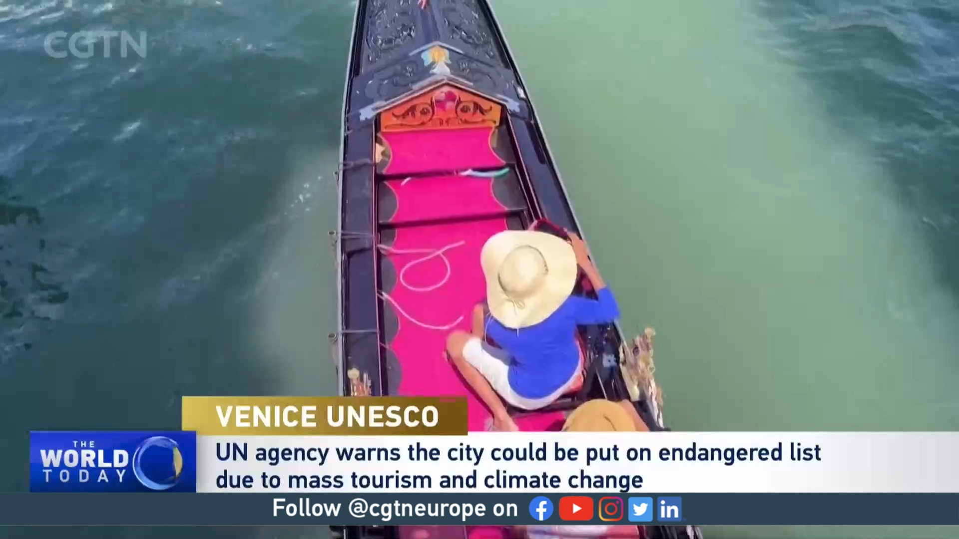 Venice in 'danger' and in need of urgent intervention, says UNESCO - CGTN